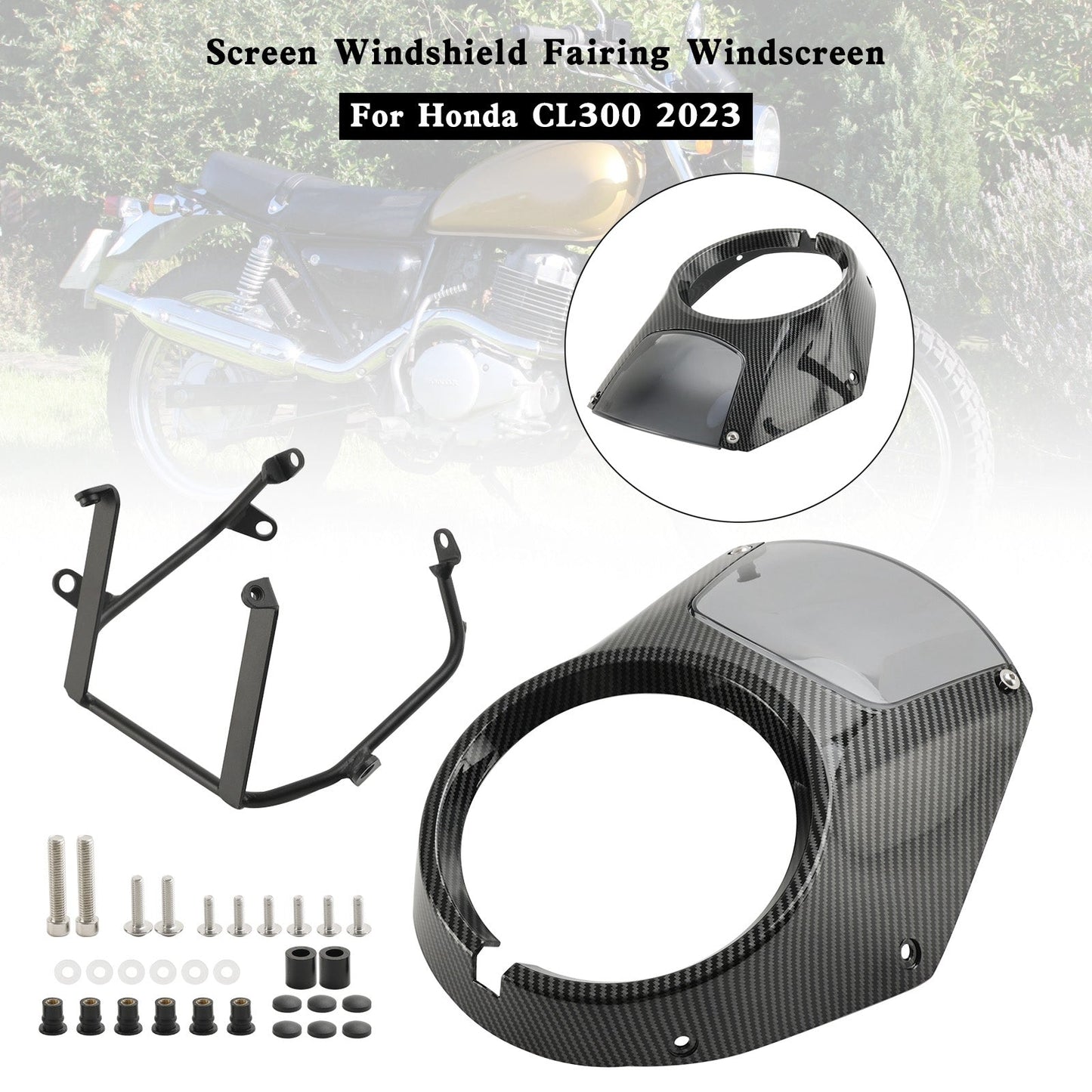 Parabrezza per cupolino per faro Honda CL300 2023