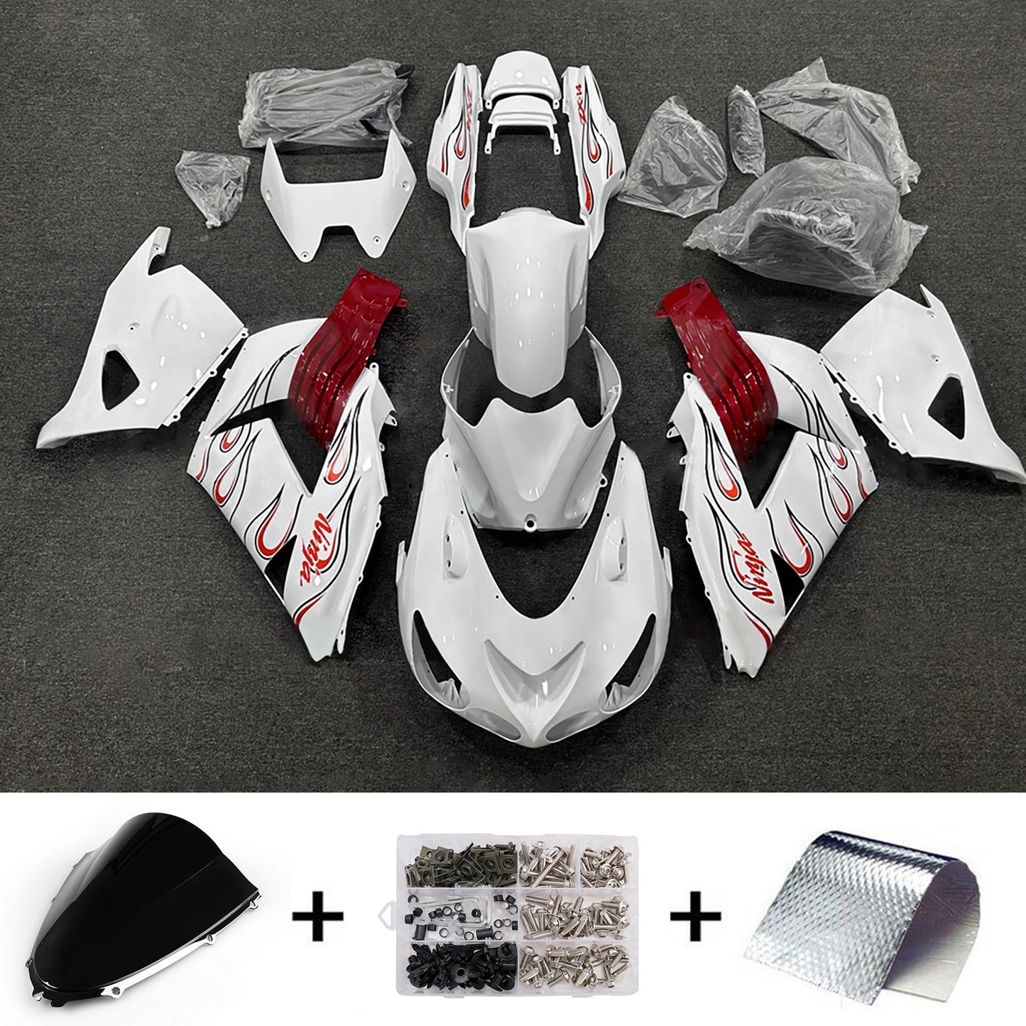 Kit carenatura iniezione adatto per Kawasaki ZX14R ZZR1400 2012-2025