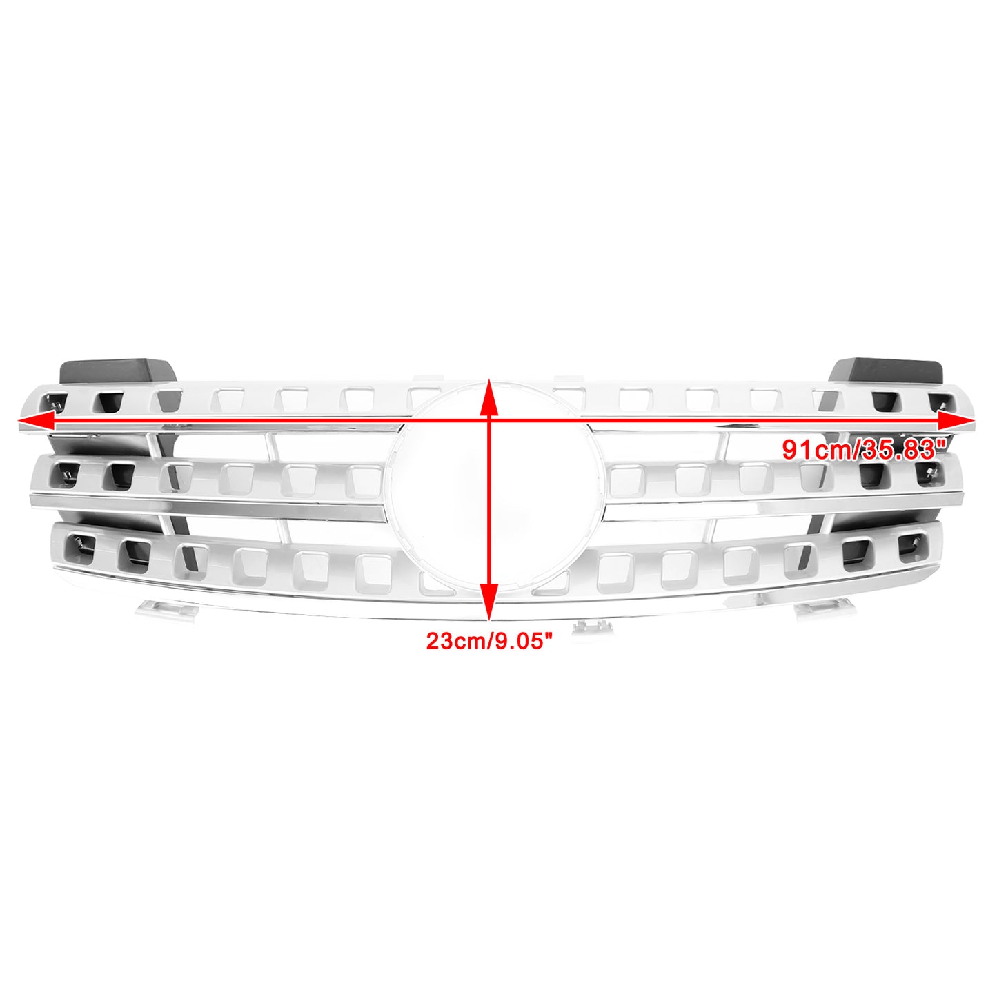 Per Mercedes-Benz Classe ML W164 2005-2008 Griglia anteriore cromata