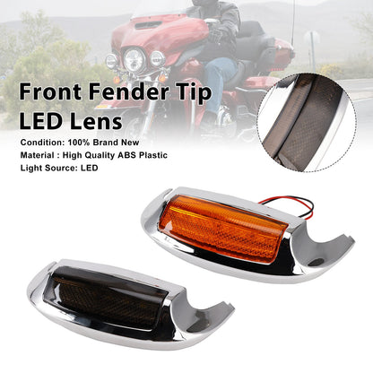 Puntale parafango anteriore con lente LED compatibile con Electra Glide Ultra Limited Low 2014-2023