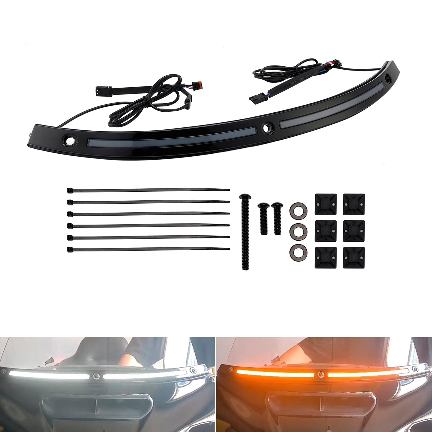 2014+ Touring Electra Glide Street Glide Ultra Limited Luce di direzione a LED Rivestimento parabrezza