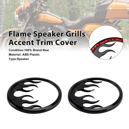 Griglie per altoparlanti Flame Accent Trim Cover per Touring Electra Glide Ultra Classic