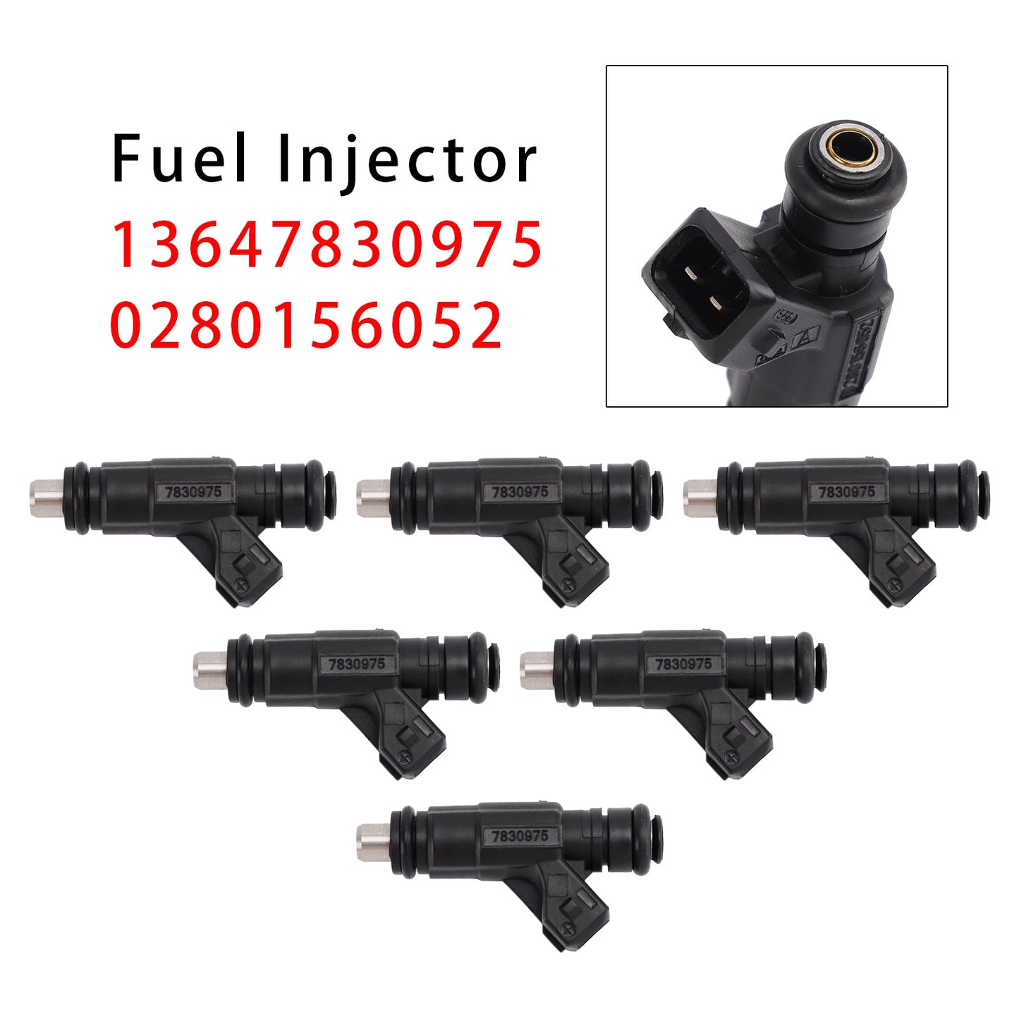 6 iniettori di carburante per BMW E46 S54 M3 Z4 3.2 01-06 13647830975 0280156052