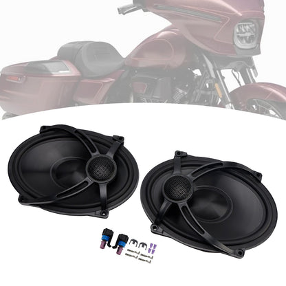 Kit altoparlanti per coperchio borsa laterale Touring Road Glide Flhr 2X 5""X7"" 1994-2024