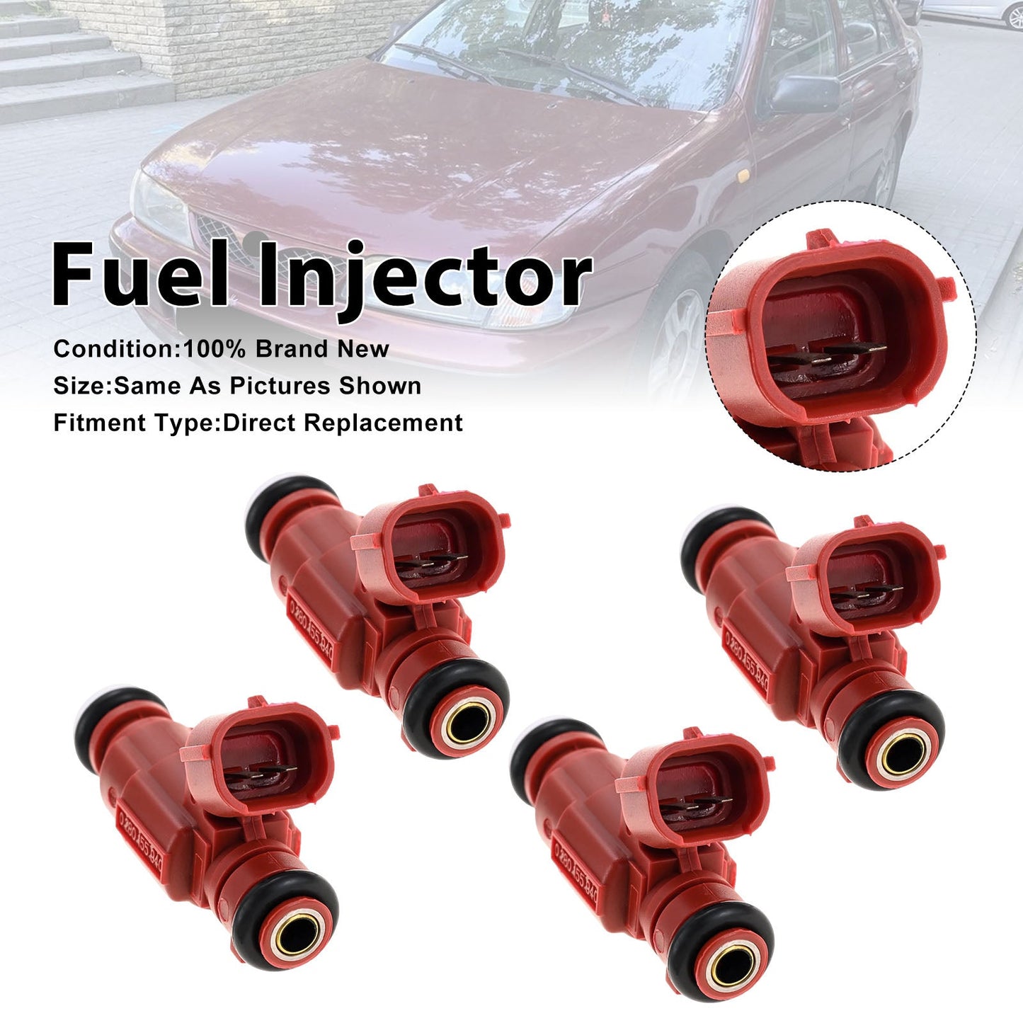 4 pezzi iniettore di carburante per Nissan Almera Primera 96-08 0280155940 16600-9F600
