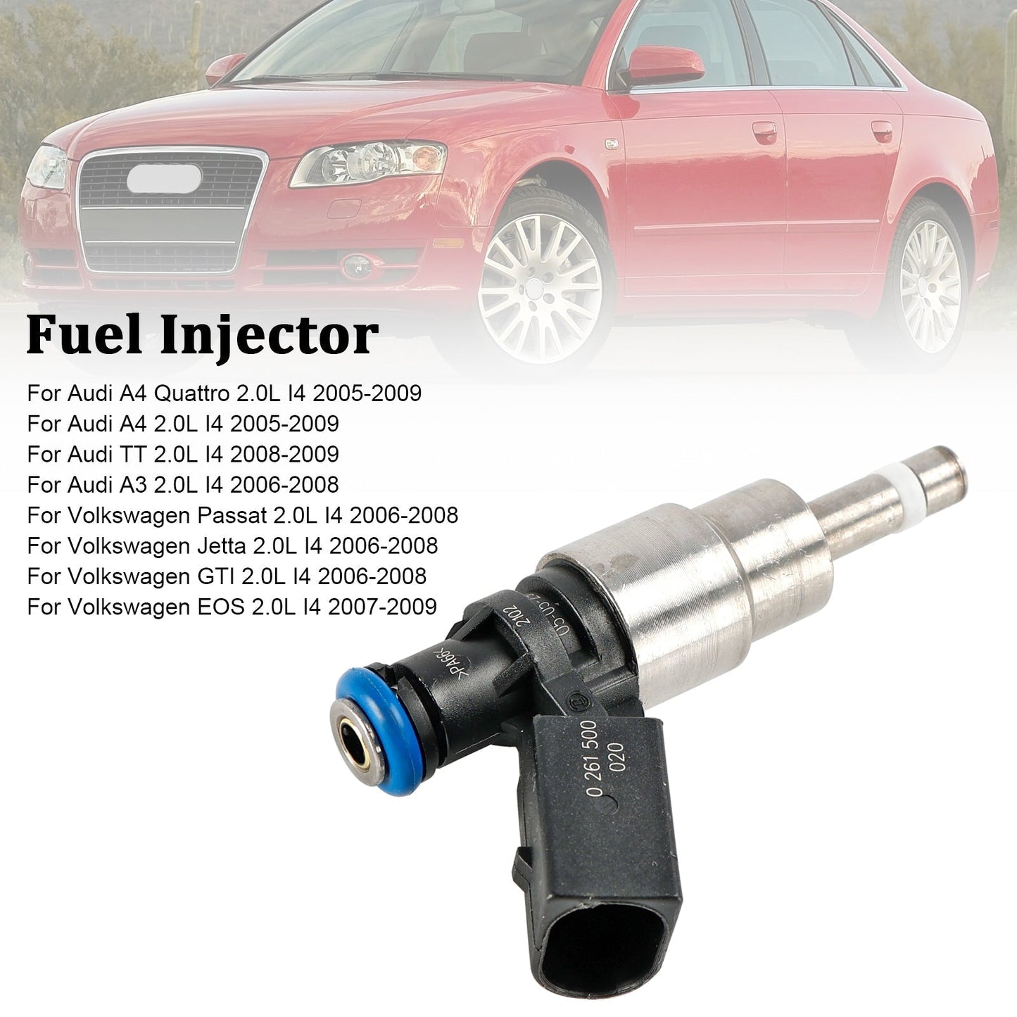 2008-2009 Audi TT 2.0L I4 1 PZ Iniettore di carburante 06F906036A