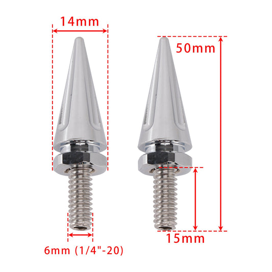 3 bulloni per parabrezza Silver Spike per Street Glide Electra Glide Touring '14-'25