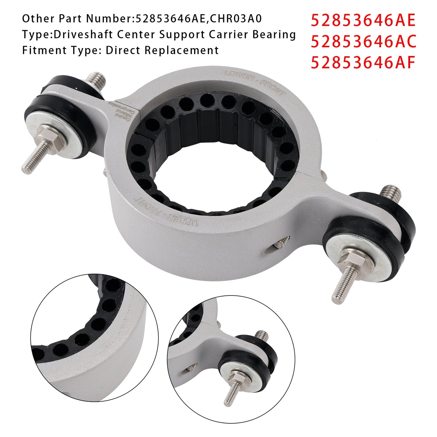 Cuscinetto portante supporto centrale albero di trasmissione 52853646AE per Dodge WD Durango