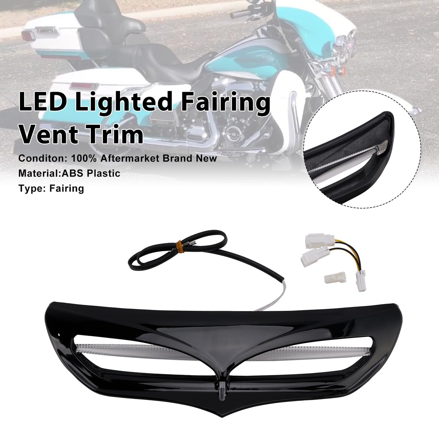 Carenatura con illuminazione a LED per Electra Street Glide FLHTCU 2014-2022