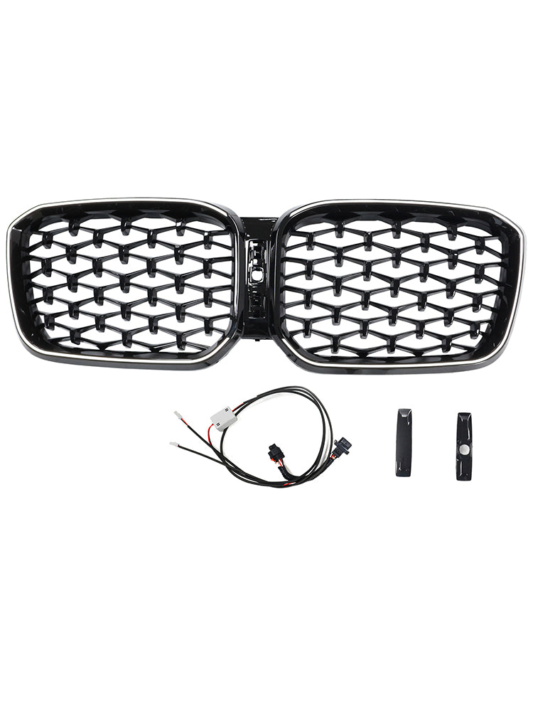 Griglia a rene paraurti anteriore nero lucido BMW X3 G01 X4 G02 2022-2025