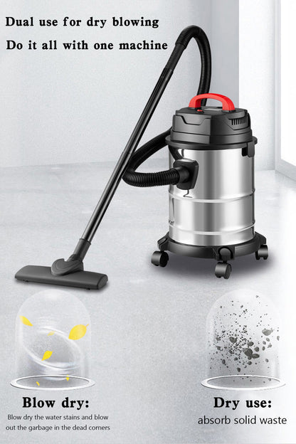 Aspirateur 1800W, aspirateur sec et humide, aspirateur industriel 18L Steel Stainless