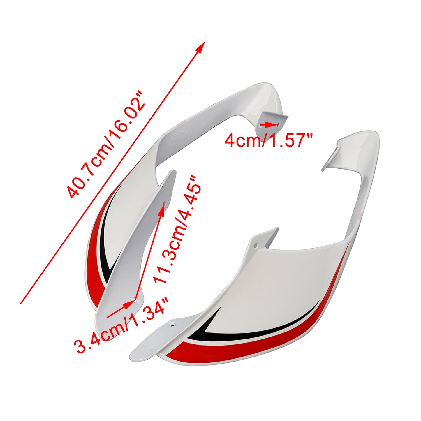 Alette laterali anteriori per Yamaha YZF R1 R1M 2021-2024, spoiler e carenatura