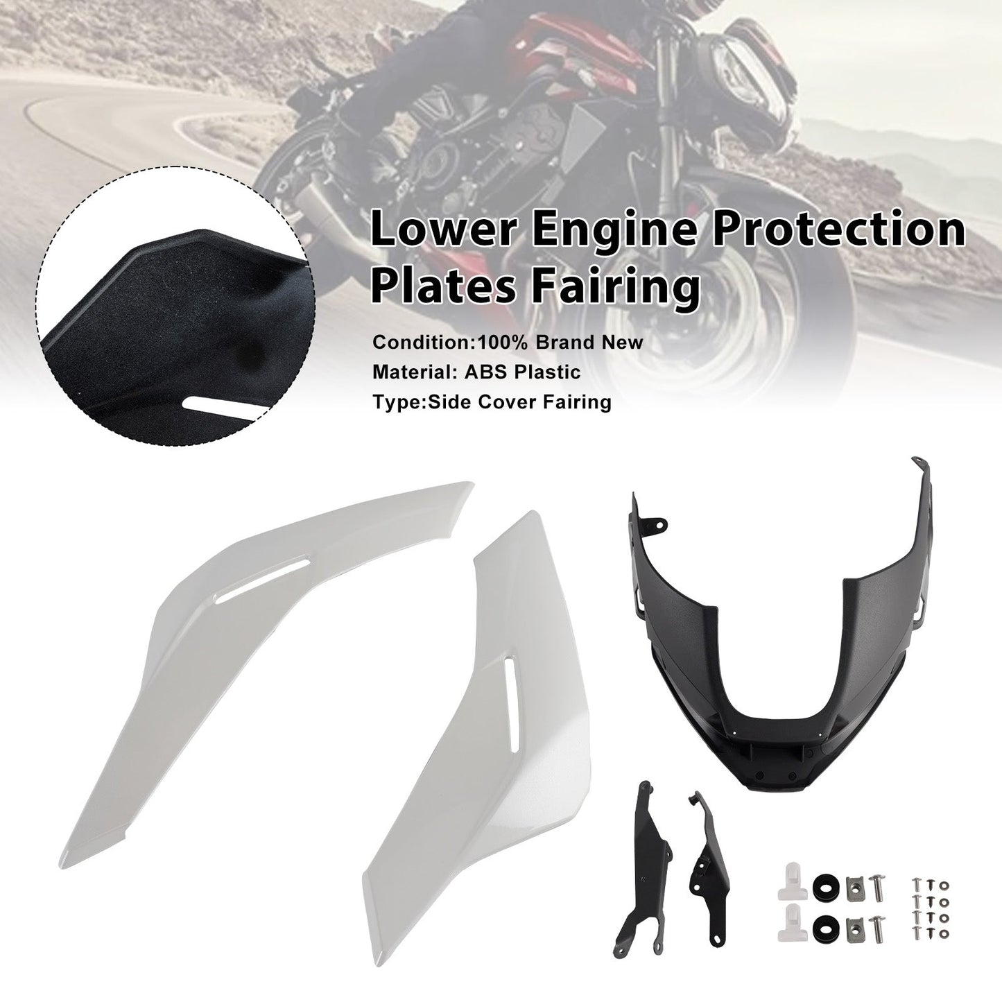Pannelli inferiori del motore Street Triple 765 R/RS 2023-2025, carenatura protettiva