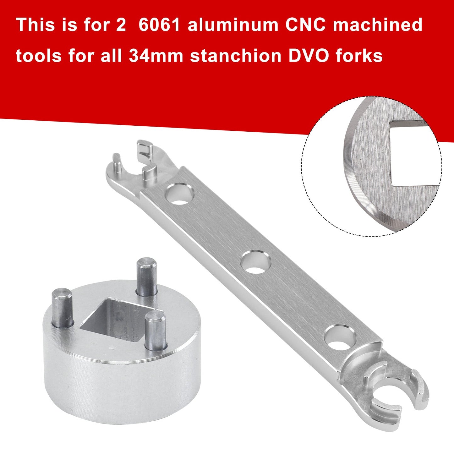 Chiave per la rimozione del tappo inferiore. Strumento per la ricostruzione della forcella Saphire/Onyx/Diamond/DVO