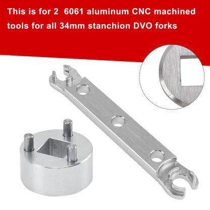 Chiave per la rimozione del tappo inferiore. Strumento per la ricostruzione della forcella Saphire/Onyx/Diamond/DVO