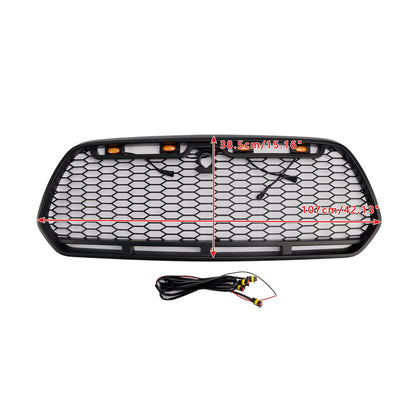 Griglia paraurti anteriore nera opaca Ford Transit MK8 Raptor 2015-2018 con LED