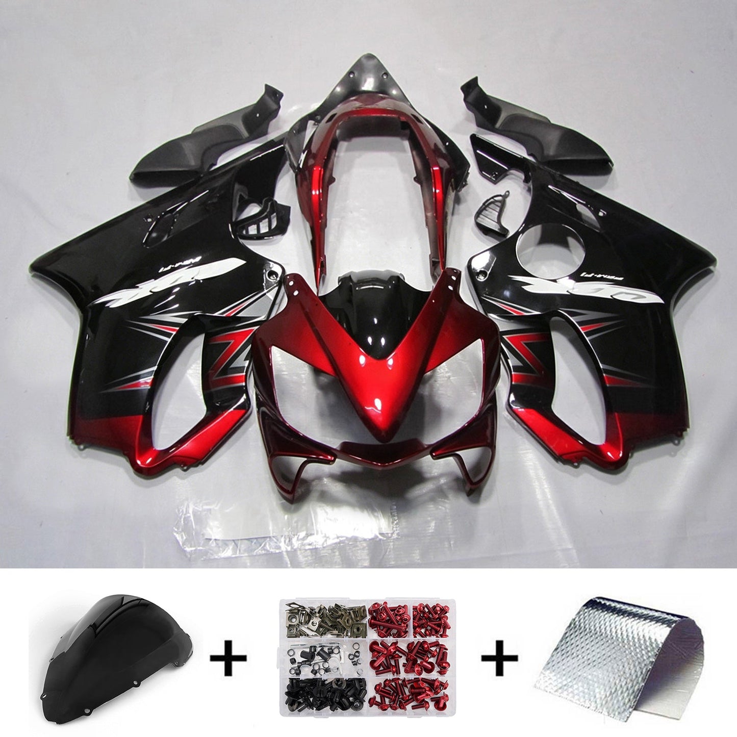 Kit di carene in plastica ABS stampate a iniezione per Honda CBR600 F4i 2004-2007
