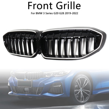 Griglia a rene nera lucida BMW Serie 3 G20 2019-2022 51138072085