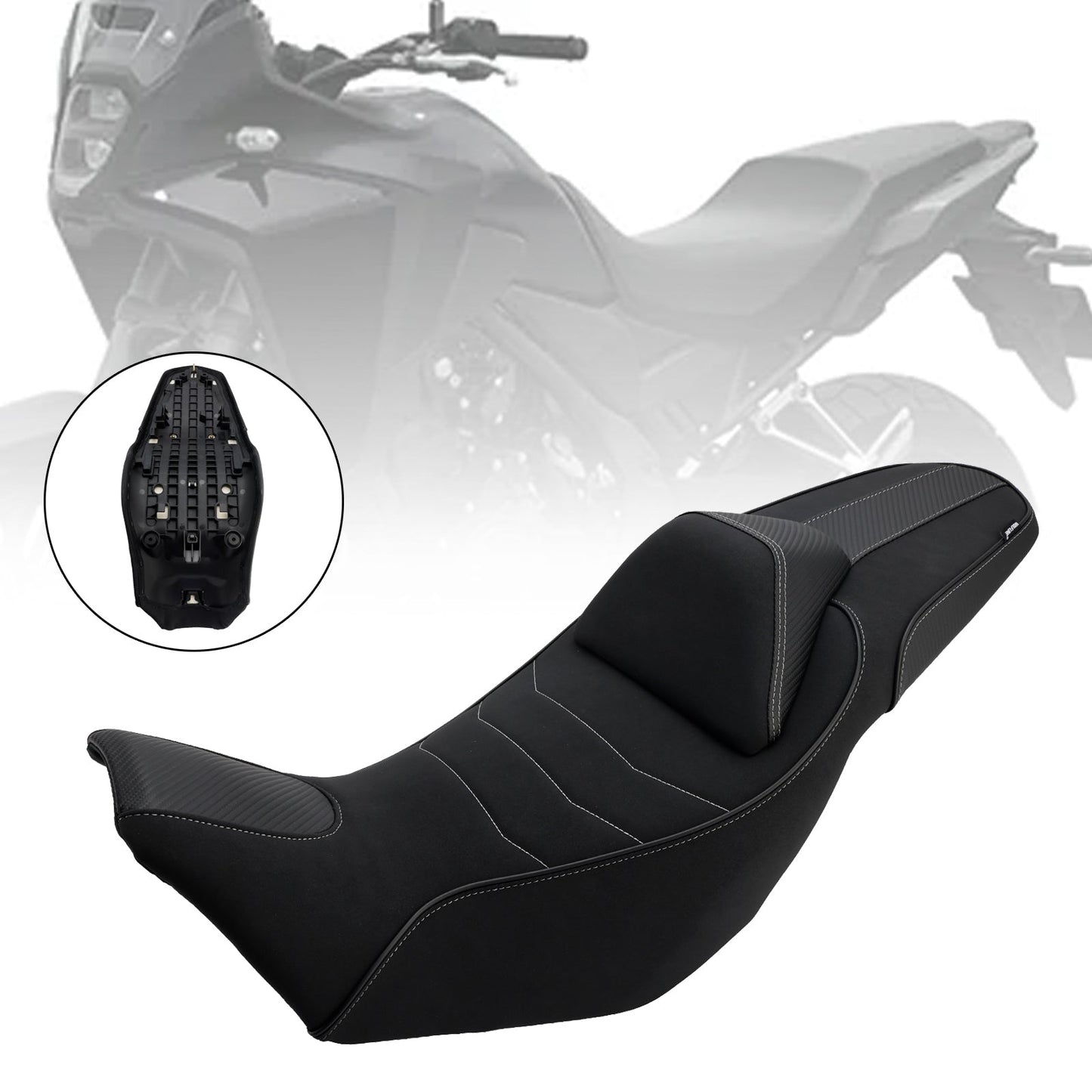 Sella passeggero completa per Honda Nx400 Nx500 2024-2025 con cuscino +15 mm