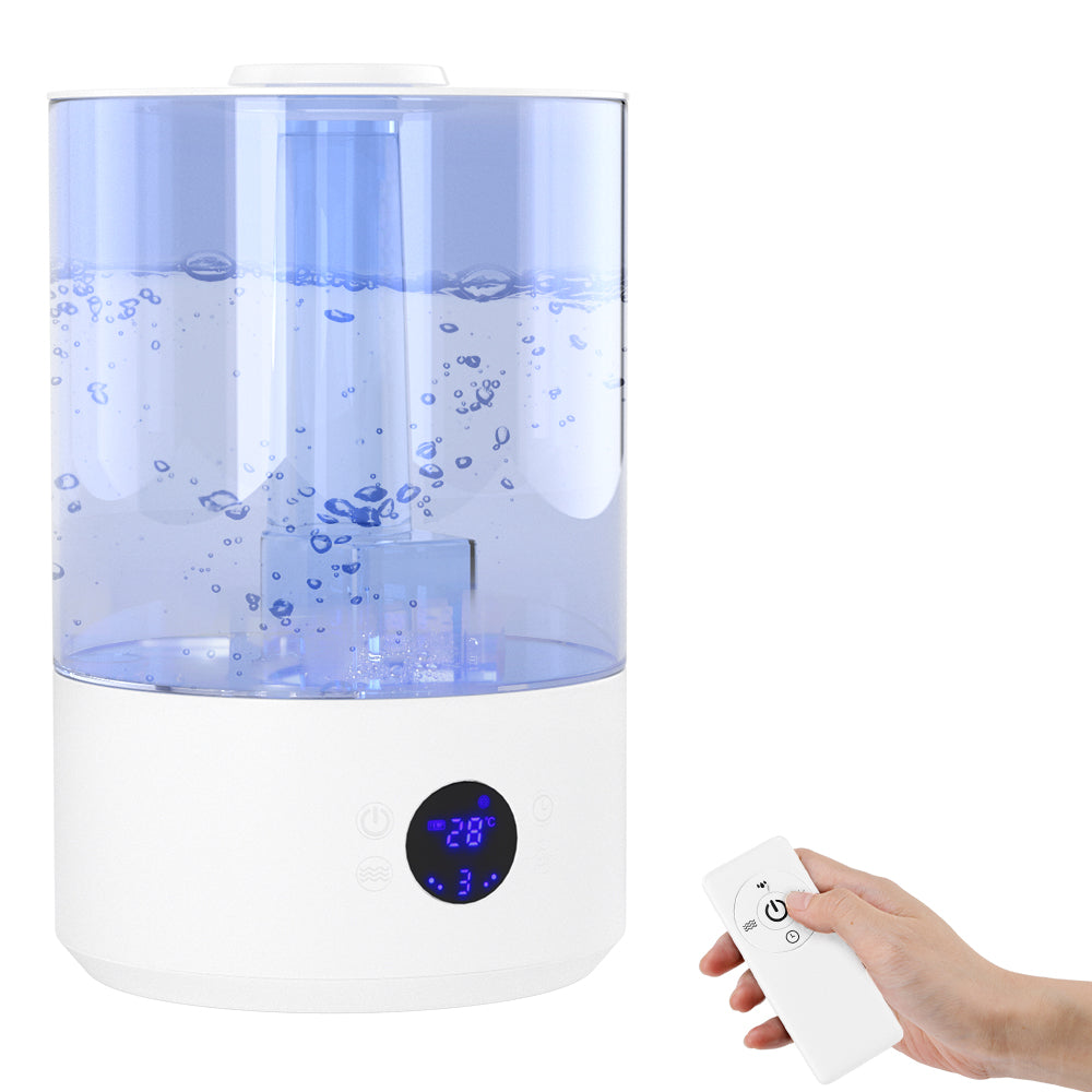 Umidificatore per camera grande (7,8L), con sterilizzazione UV, diffusore di oli essenziali