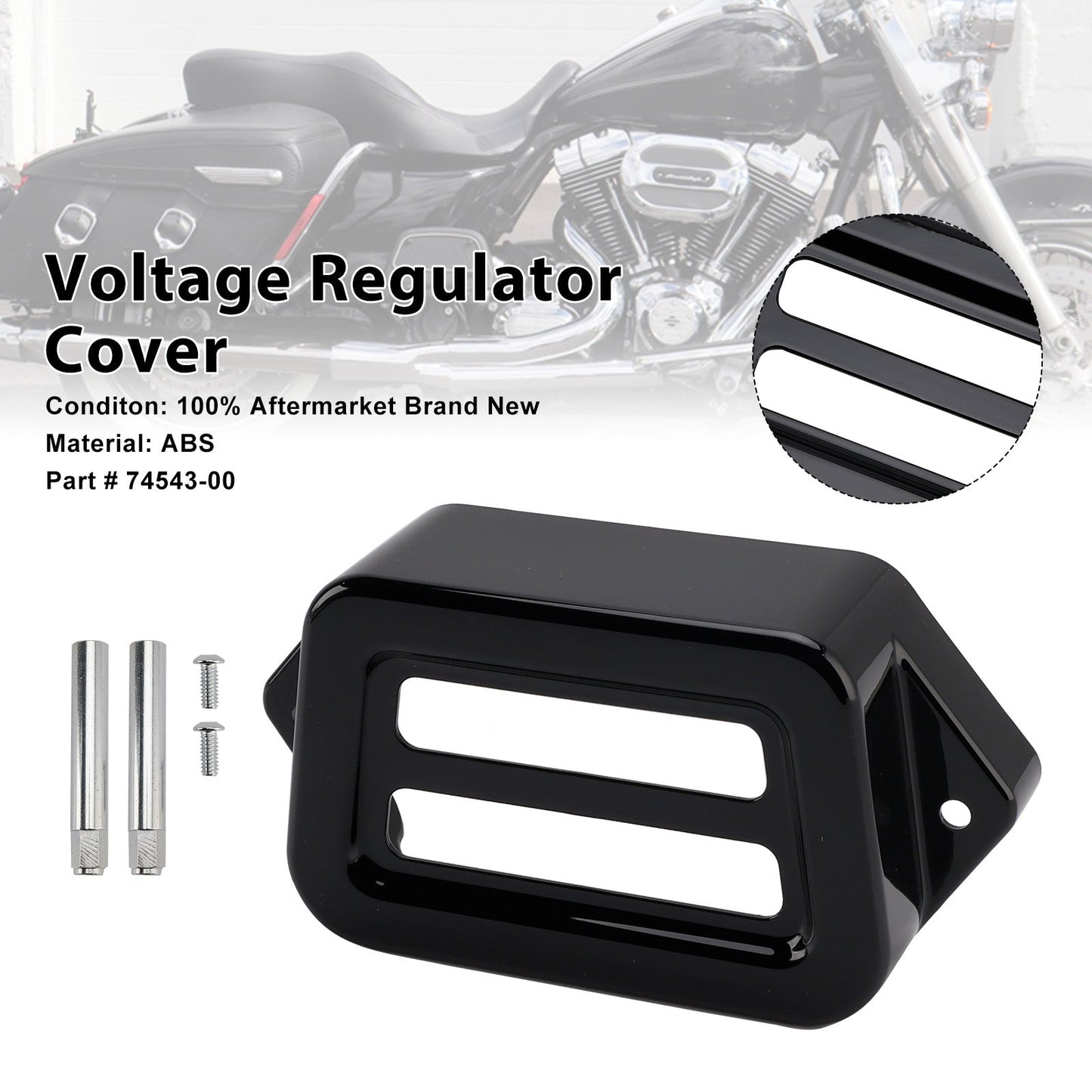 Coperchio del regolatore di tensione per Road King Electra Street Road Glide 1997-2008