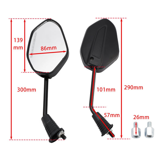 SPECCHIETTO RETROVISORE DESTRO E SX 88110-KZK-F01 88120-KZK-F01 PER HONDA DIO 110 SCV110F