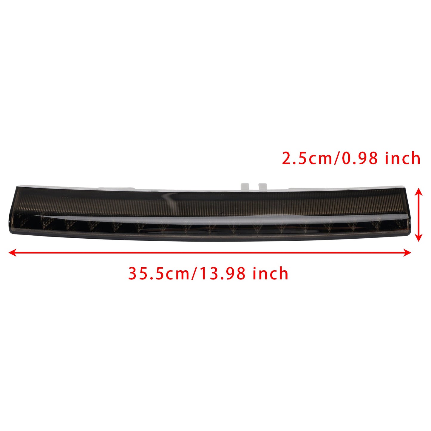 Terza luce di stop posteriore centrale nera per Alfa Romeo Giulietta Fiat 500L 2012-2018