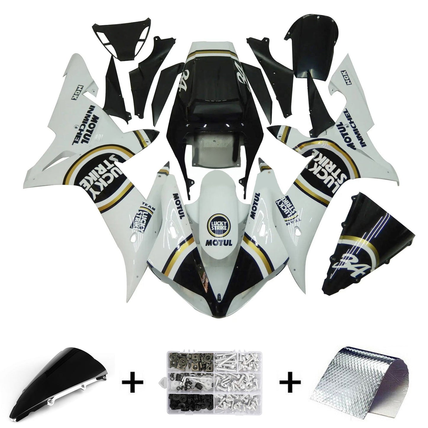 2002-2003 Yamaha YZF 1000 R1 Kit carena iniezione Carrozzeria Plastica ABS