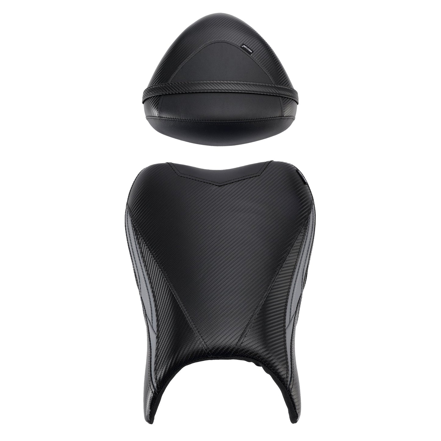 Kit cuscini passeggero Raider anteriori e posteriori per Suzuki GSX1300R 2022-2024, colore nero.