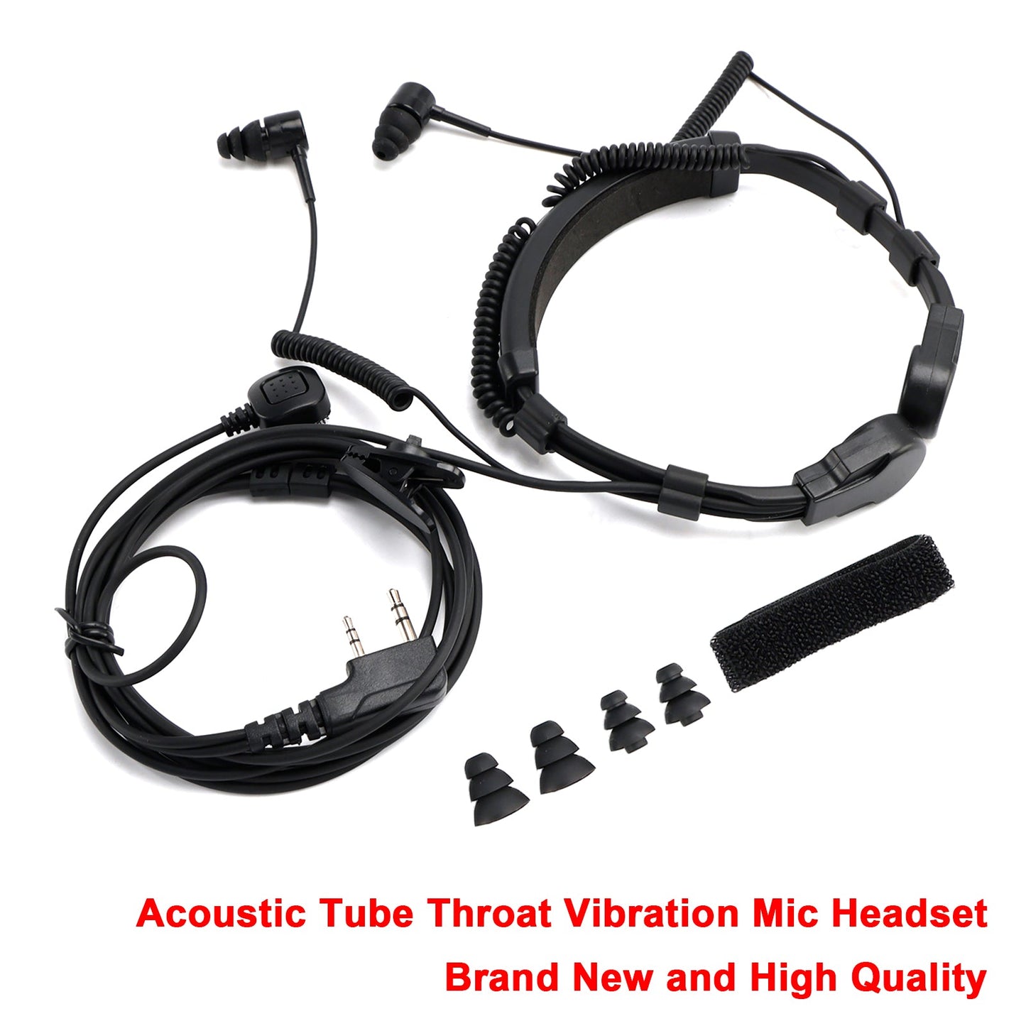 Cuffie con microfono a vibrazione telescopico K-Head per TK-208 TK-220 TH-D7 TH-F6