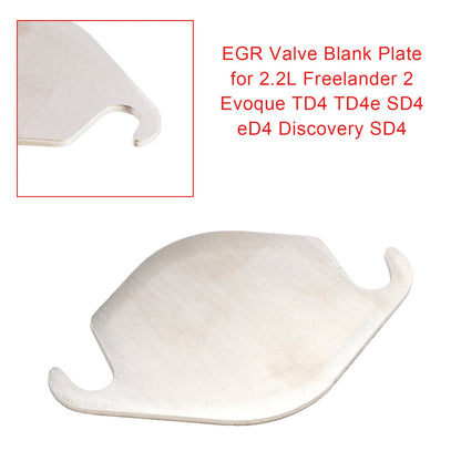 Piastra cieca valvola EGR per 2.2L Freelander 2 Evoque TD4 TD4e SD4 eD4 Discovery SD4