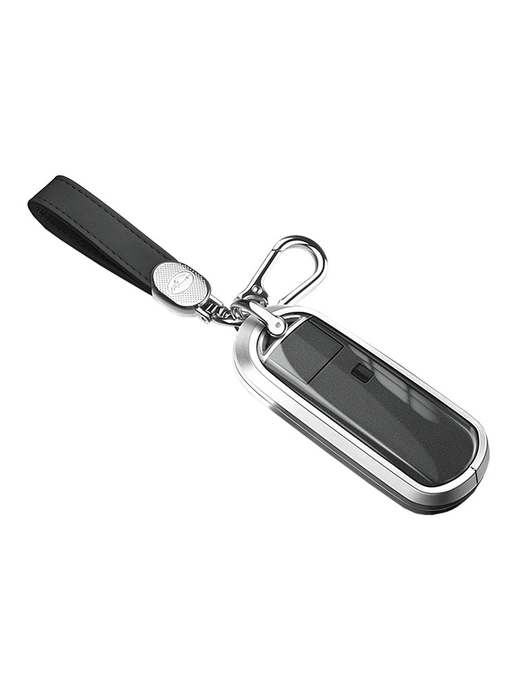 Custodia per chiave auto in TPU argentato in lega di alluminio con fibbia per Mazda CX-4 CX-5
