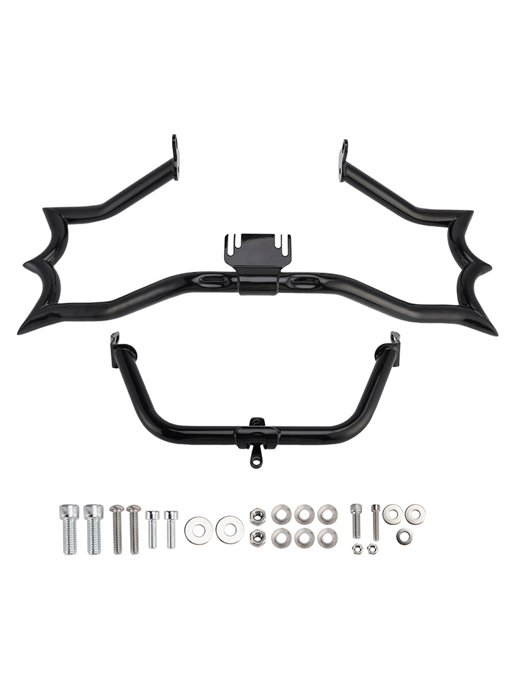 Kit barra di protezione per paraurti e motore Touring Road King 2009-2023, cromato