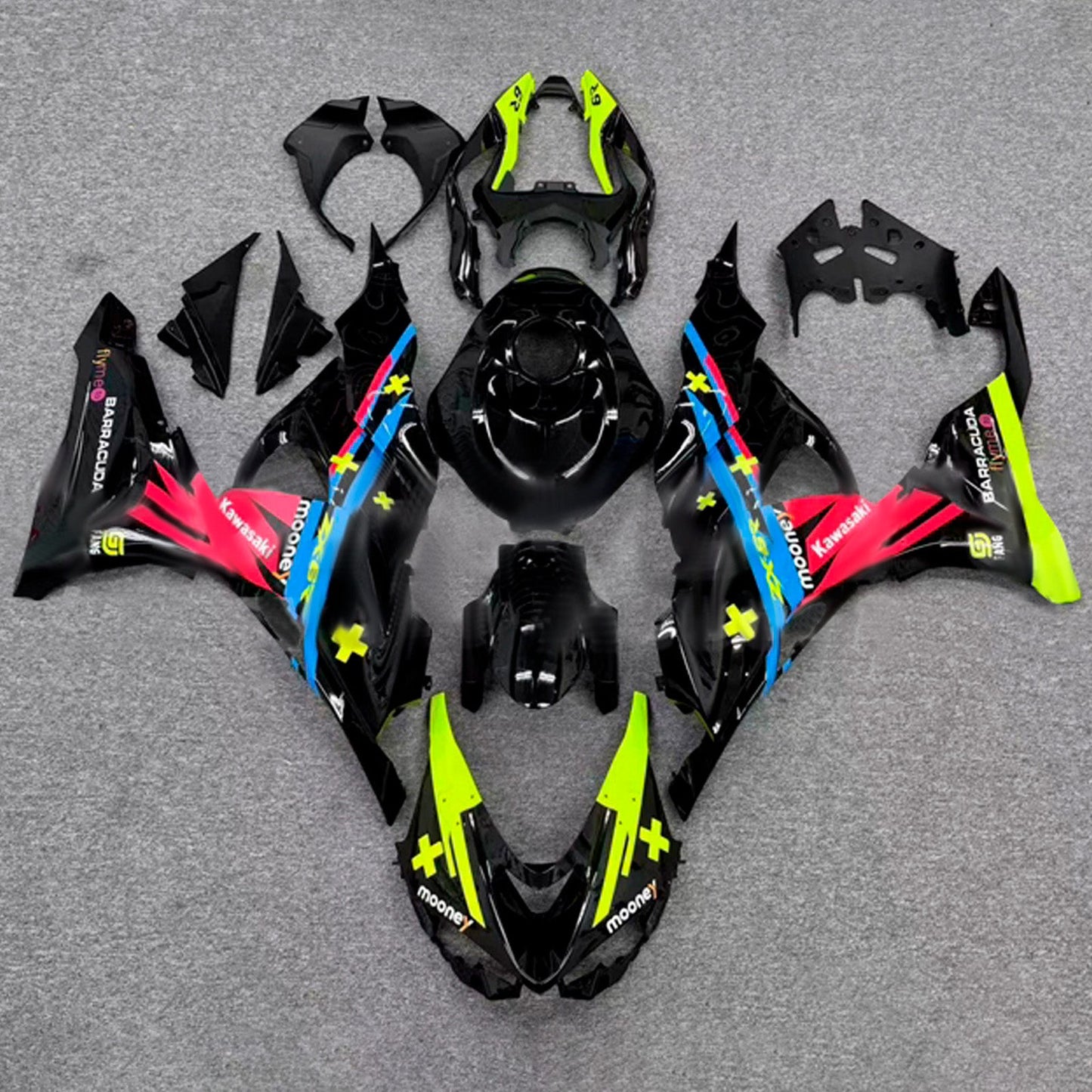 Kit carenatura iniezione in plastica ABS adatto per Kawasaki ZX-6R 2024-2026