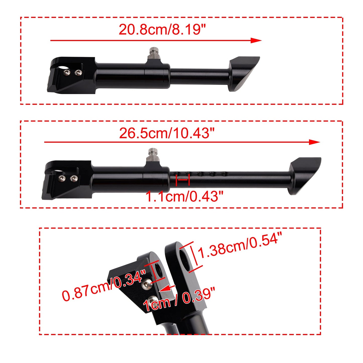 Cavalletto laterale regolabile per Suzuki GSXR1300, anni 1999-2026