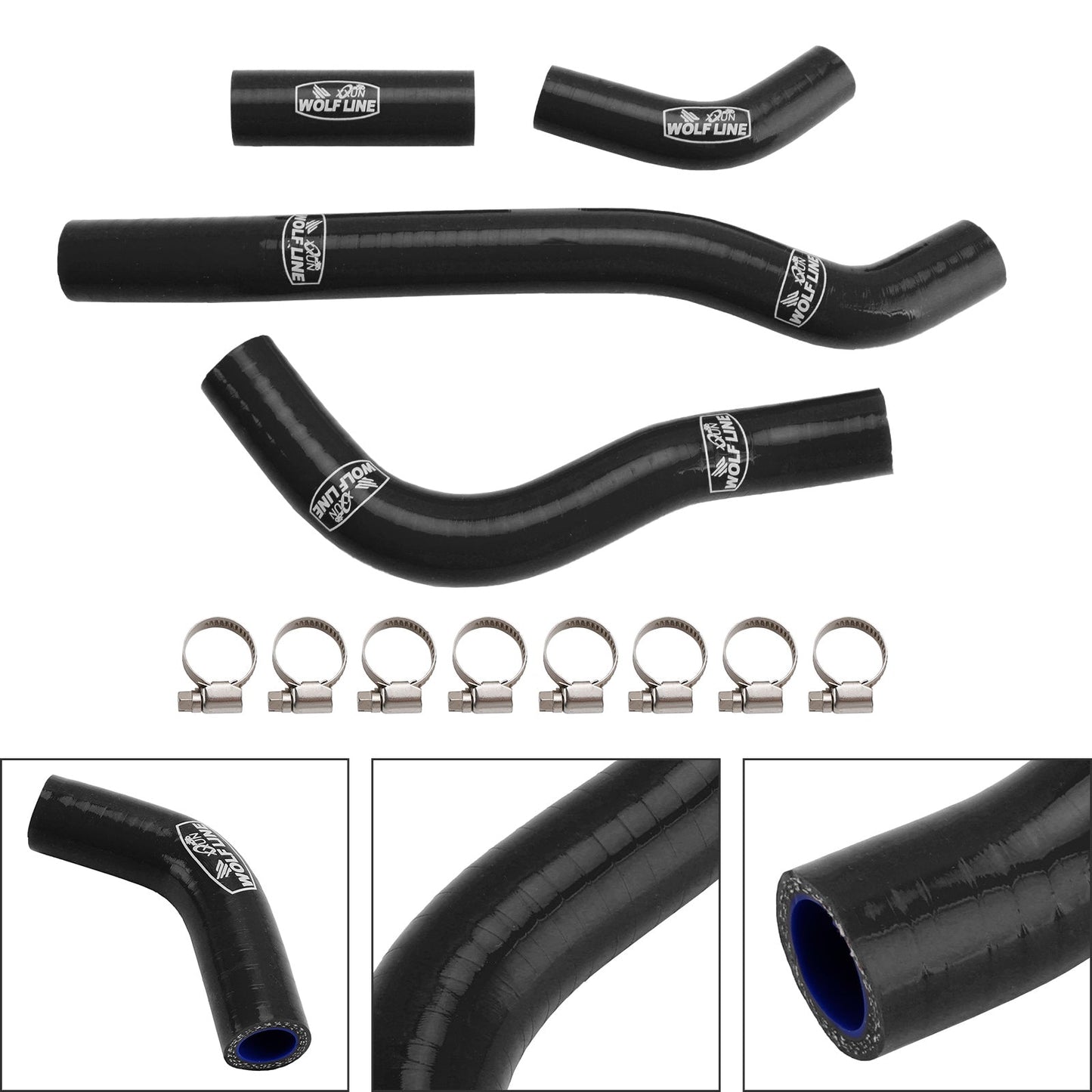 Tubo flessibile del liquido di raffreddamento del radiatore in silicone Honda CRF250R CRF250RX 2022-2025