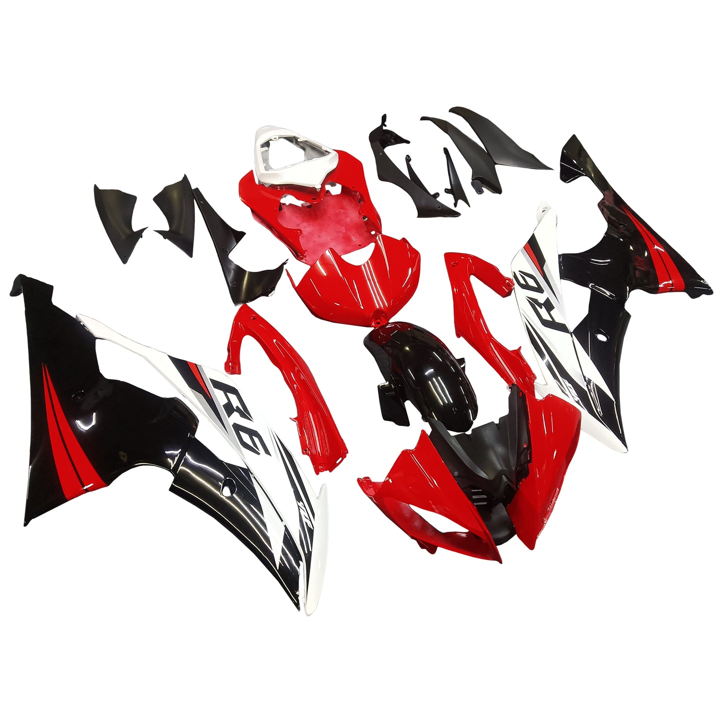 Kit carena iniezione carrozzeria in plastica ABS adatta per Yamaha YZF 600 R6 2008-2016