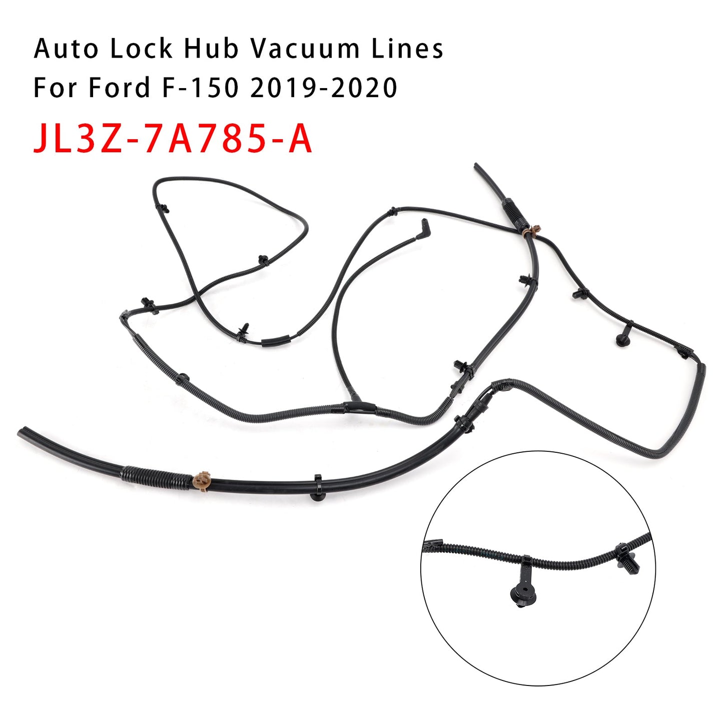 Tubo per tubi del vuoto con bloccaggio automatico per assale anteriore 4x4 4wd per Ford F-150 2019-2020