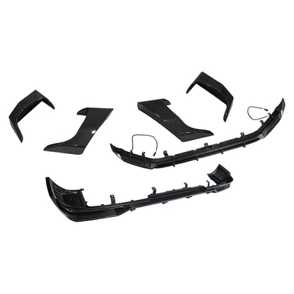 Spoiler anteriore e posteriore in fibra di carbonio a secco + prese d'aria laterali per Mercedes Classe G W465 2025+
