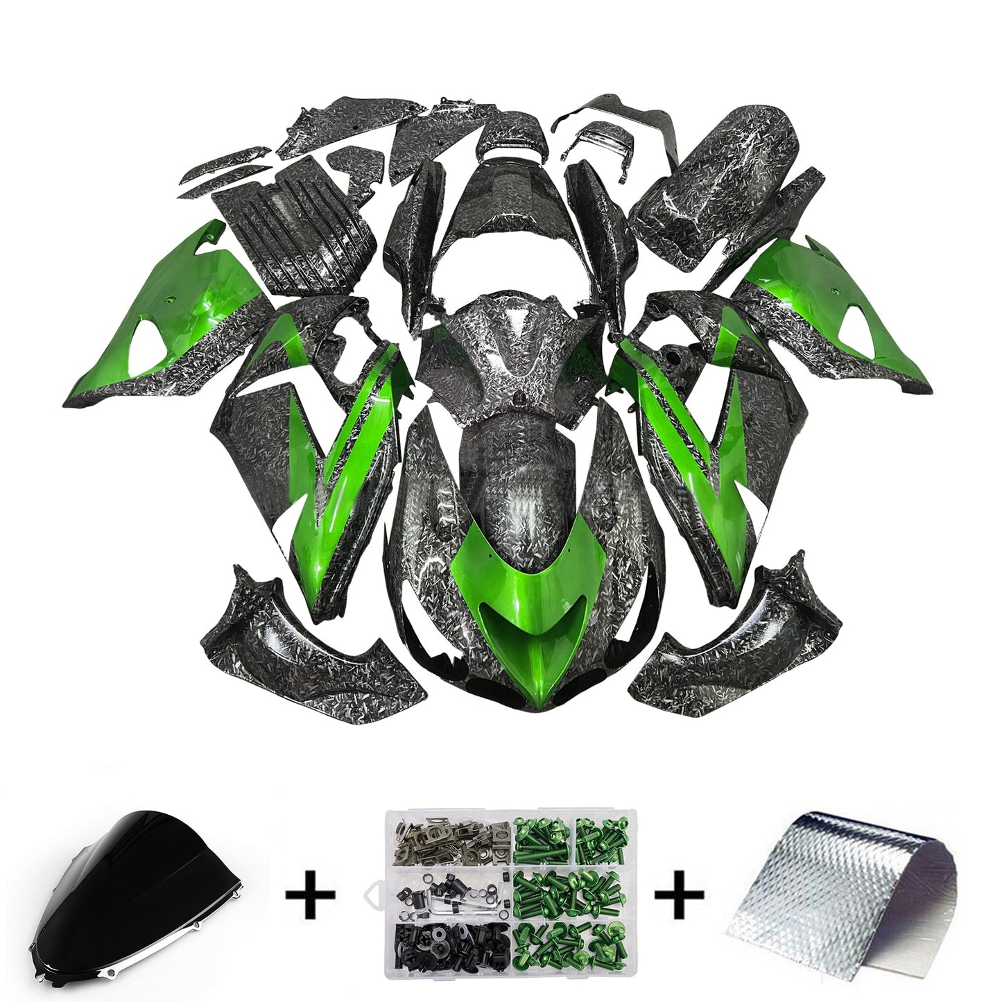 Kit carenatura iniezione adatto per Kawasaki ZX14R ZZR1400 2006-2011