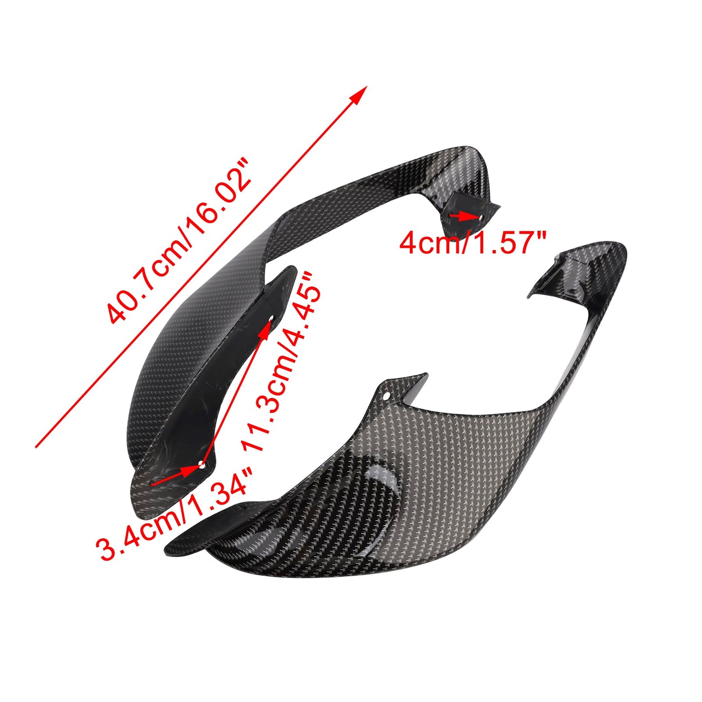 Alette laterali anteriori per Yamaha YZF R1 R1M 2021-2024, spoiler e carenatura