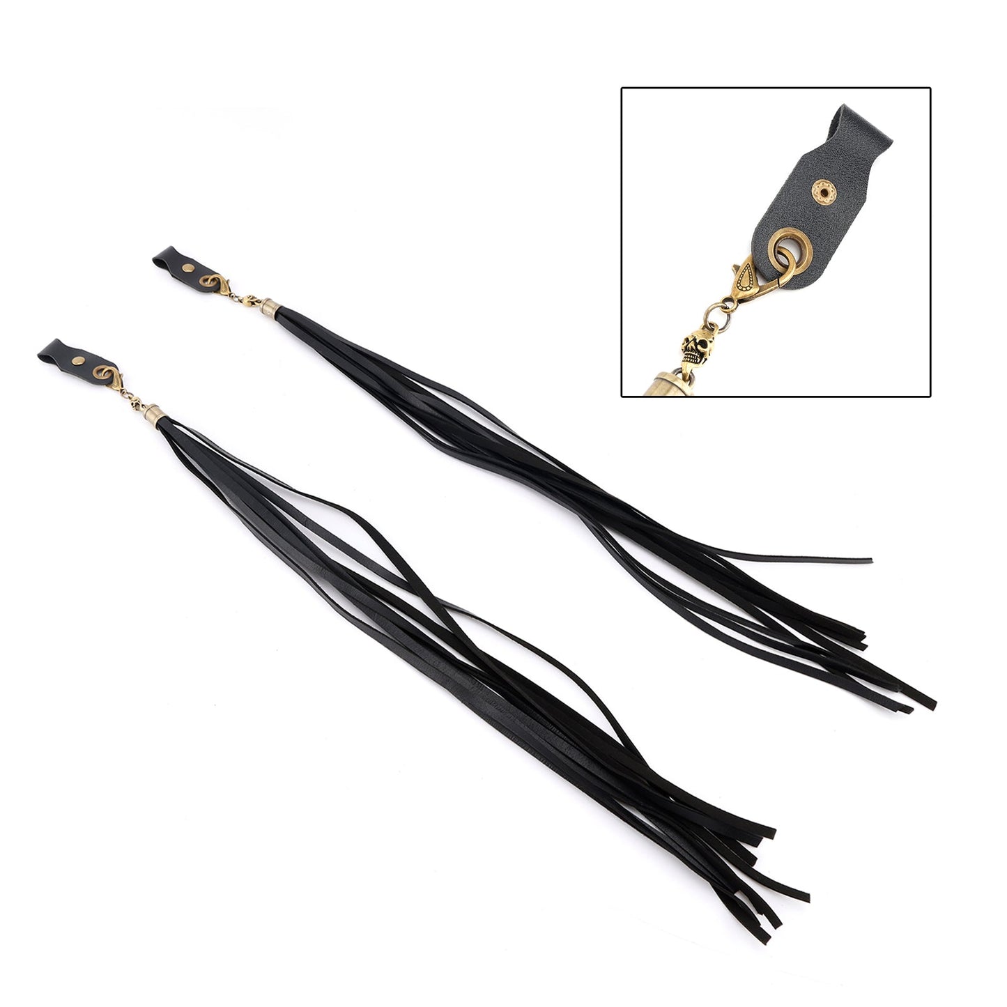 Decorazione leva freno manubrio nappa nera per Dyna Road Glide Road King