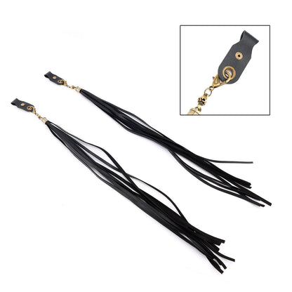 Decorazione leva freno manubrio nappa nera per Dyna Road Glide Road King