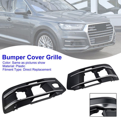 Compatibile con Audi Q7 2016-2019, 2 pezzi, copertura griglia fendinebbia paraurti anteriore 4M0807682AA4W3