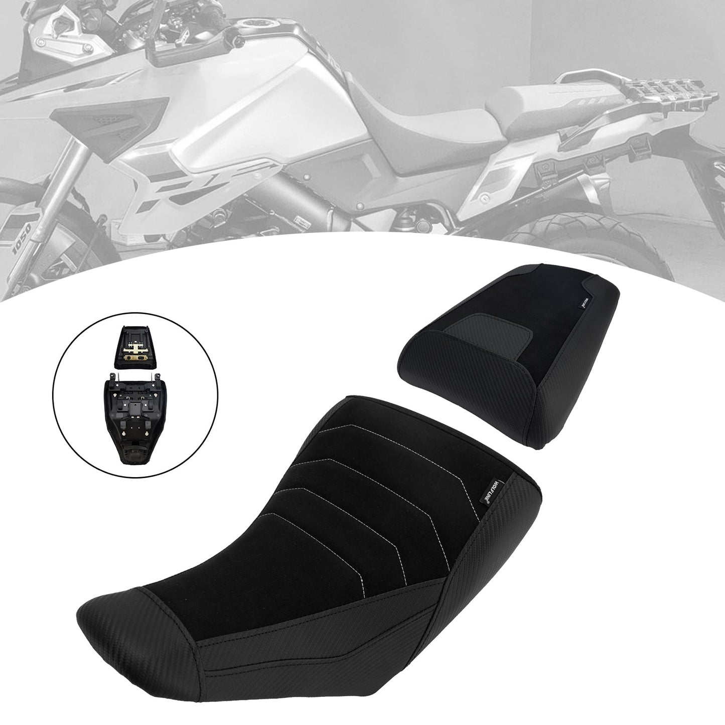 2023-2025 Per Suzuki V-Strom DL1050 Parte anteriore inferiore con sedile posteriore per conducente e passeggero