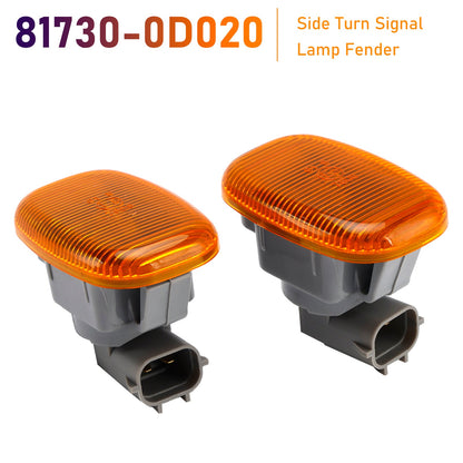 Indicatore di direzione laterale, luce parafango per Toyota Corolla Camry MR2 81730-0D020
