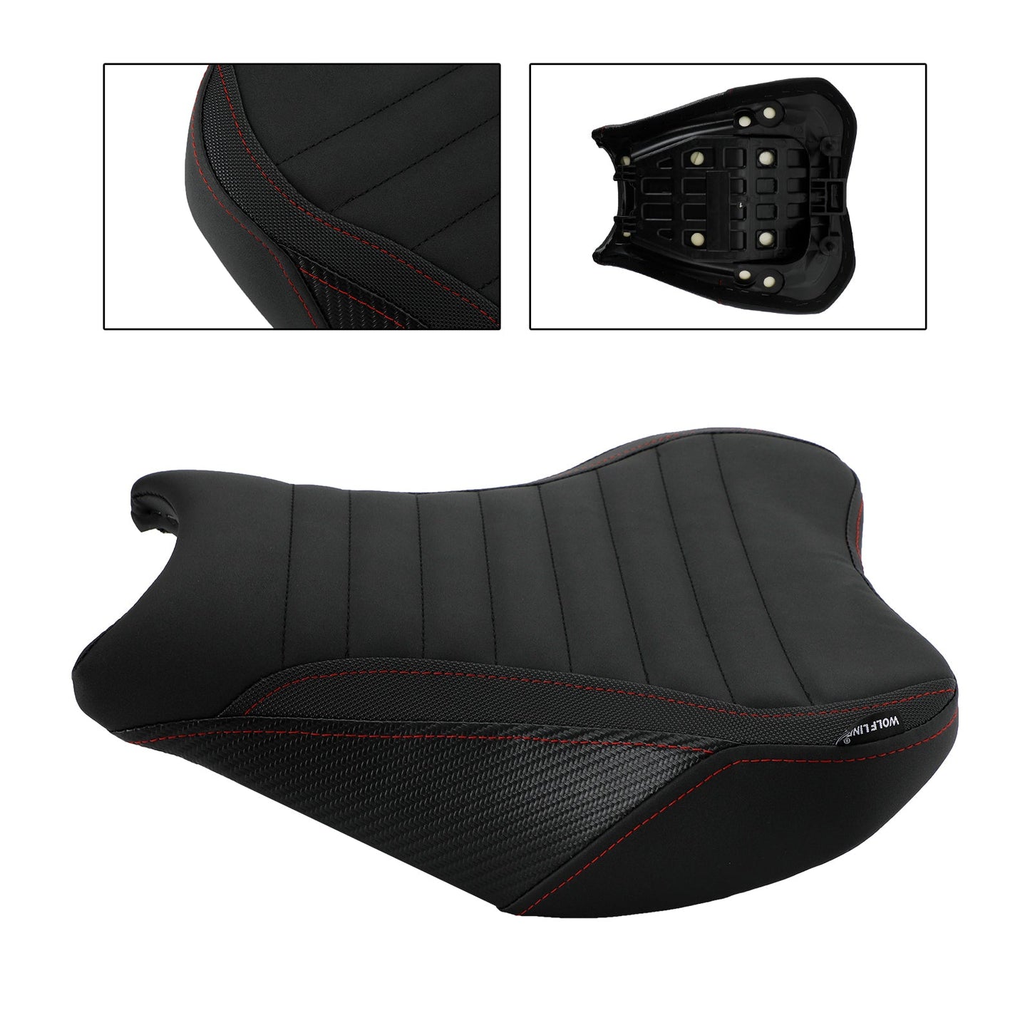 Cuscino anteriore e posteriore per sella pilota/passeggero Kawasaki Ninja Z900, colore verde, compatibile con modelli dal 2017 al 2024.