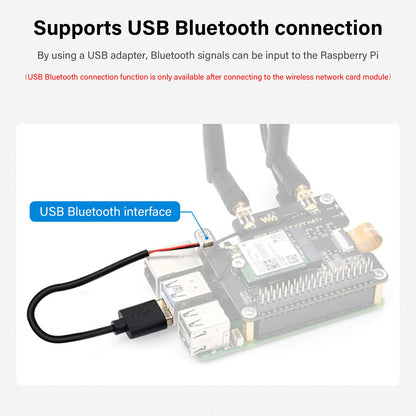 Scheda di espansione PCIe per Raspberry Pi 5 a M.2 E Key per scheda di rete wireless NGFF