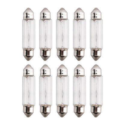 10 lampadine tubolari per auto C5W SV8.5 6421 24V 3W per OSRAM