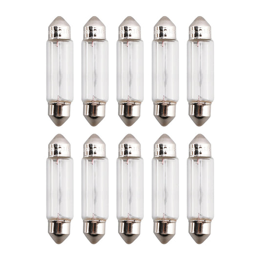10 lampadine tubolari per auto C5W SV8.5 6421 24V 3W per OSRAM